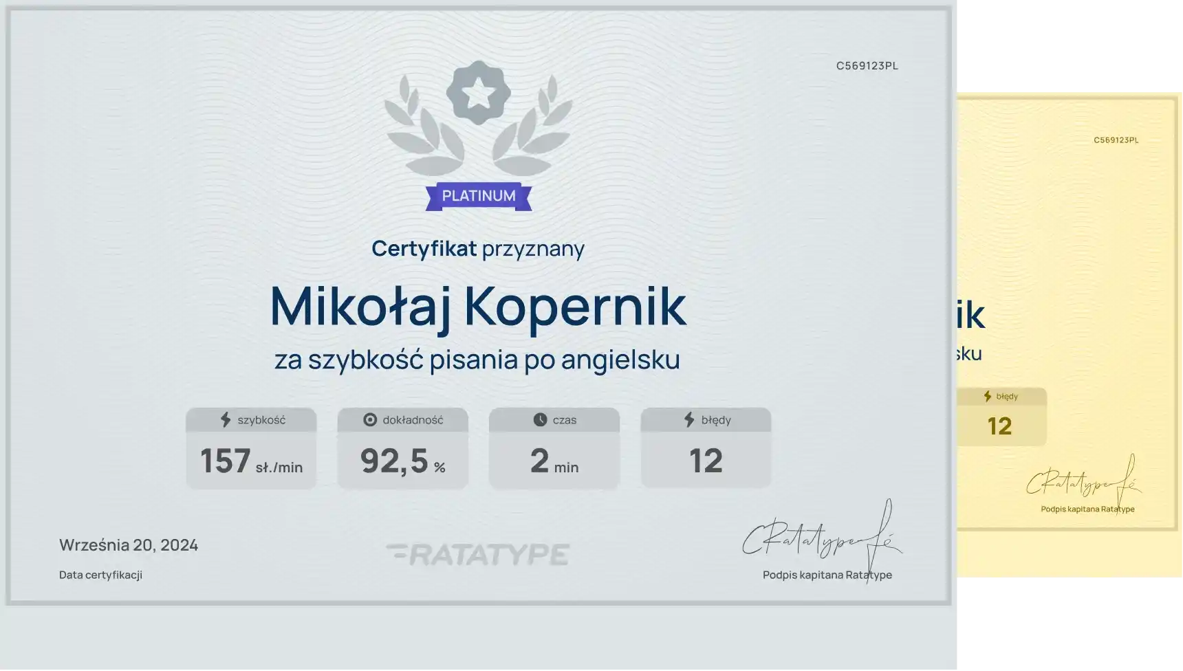 Ottieni un certificato